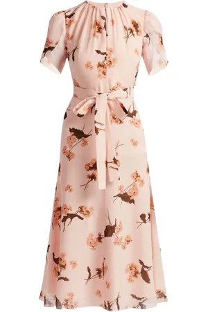 Erdem Vestido midi de manga corta