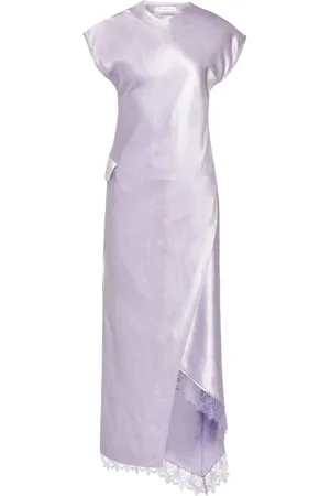 J.W.Anderson Vestido asimétrico con ribete de encaje