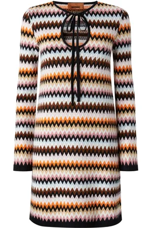 Missoni Vestido de punto en zigzag