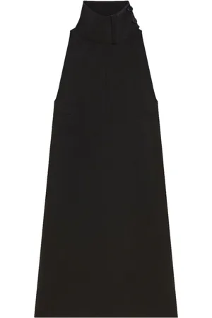 Courrèges Vestido corto con detalle de pañuelo