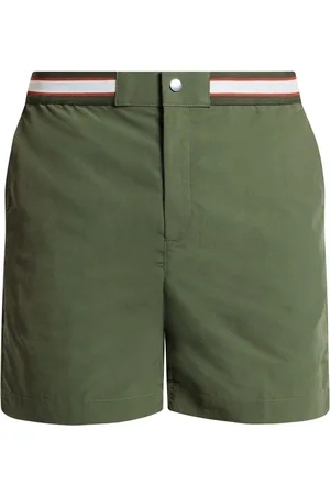 CHE Pantalones vaqueros cortos con cintura a rayas