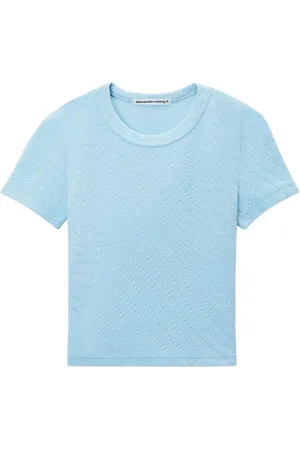 Alexander Wang Camiseta con logo en jacquard