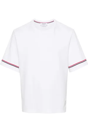 Thom Browne Camiseta con rayas RWB