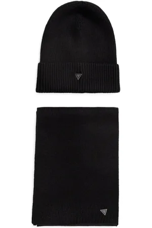 Guess Conjunto de gorro y bufanda con apliques