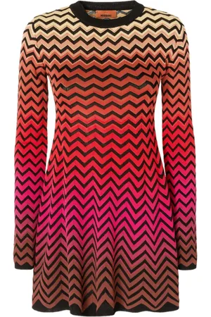 Missoni Vestido corto con motivo en zigzag