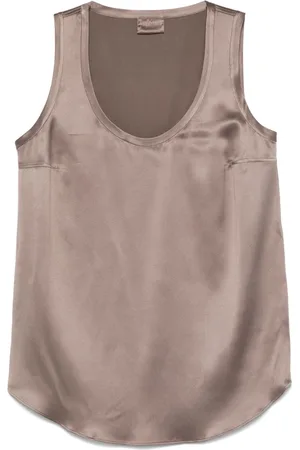 Brunello Cucinelli Top con escote en V