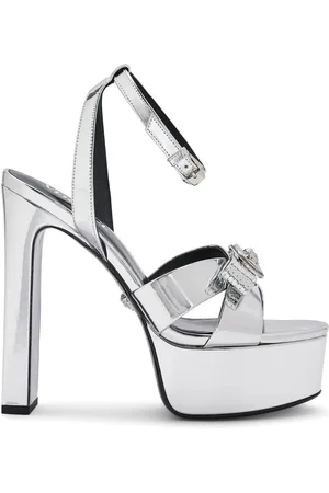 VERSACE Sandalias Gianni Ribbon con tacón de 140 mm