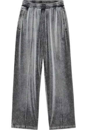Alexander Wang Pantalones de chándal con logo en relieve
