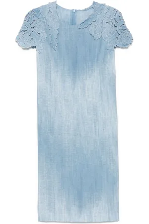ERMANNO SCERVINO Vestido midi con estampado vaquero