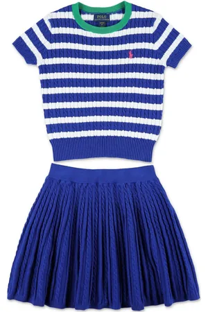 Ralph Lauren Conjunto de falda y camiseta a rayas