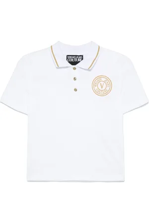 VERSACE Polo con logo bordado