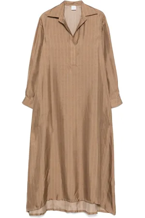 ELEVENTY Vestido largo a rayas diplomáticas