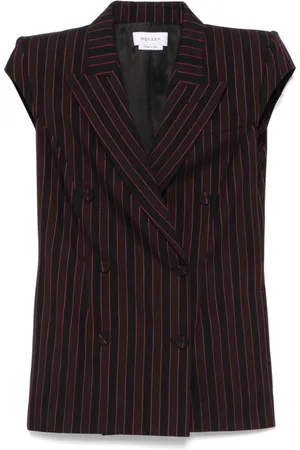 Alexander McQueen Blazer a rayas diplomáticas