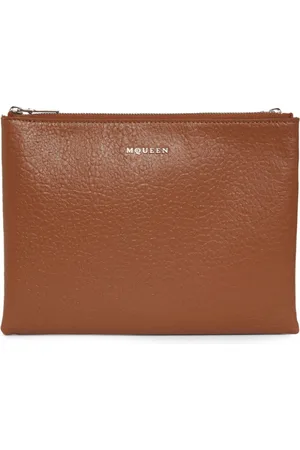 Alexander McQueen Bolso de mano con placa del logo
