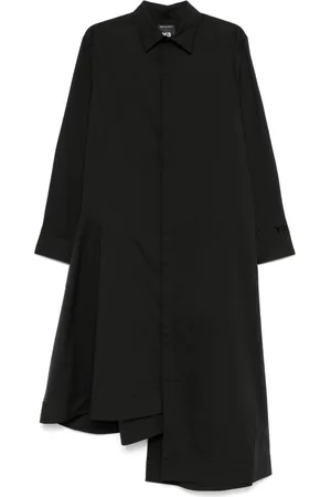 Y-3 Vestido camisero largo