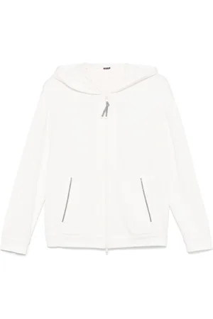 Brunello Cucinelli Sudadera con capucha y cadena Monili