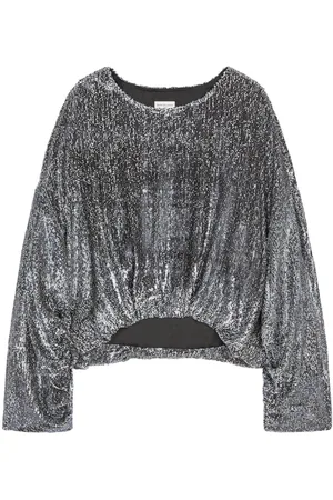 DRIES VAN NOTEN Top con lentejuelas