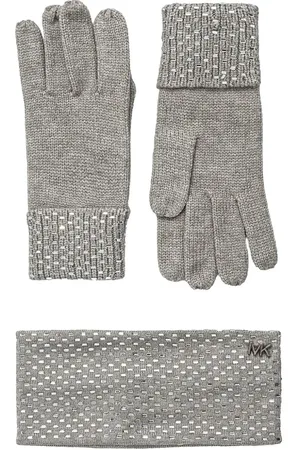 Michael Kors Set de guantes y diadema con apliques