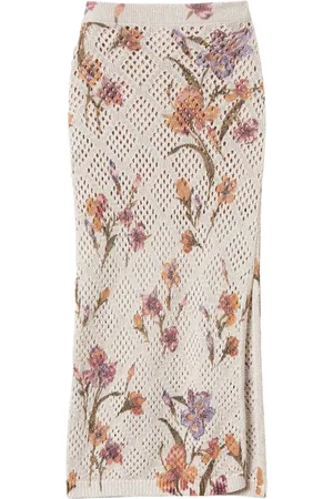 Twin-Set Falda midi con estampado floral