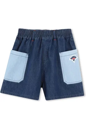 Kenzo Pantalones vaqueros cortos con logo bordado