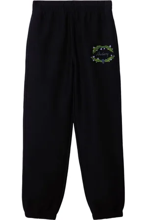 Burberry Pantalones de chándal con logo bordado