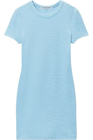 Alexander Wang Vestido corto con cuello redondo