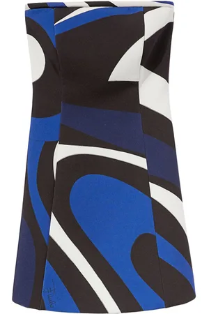 Puccini Vestido corto con estampado Marmo