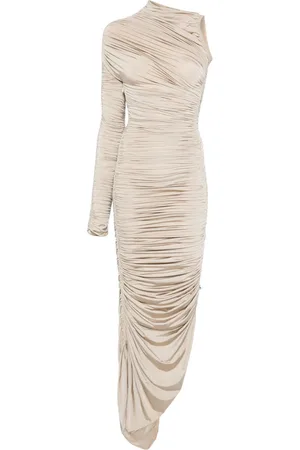 MUGLER Vestido largo asimétrico