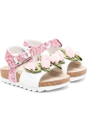 MONNALISA Sandalias con aplique floral