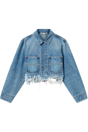Stella McCartney Chaqueta vaquera con detalle de cadena