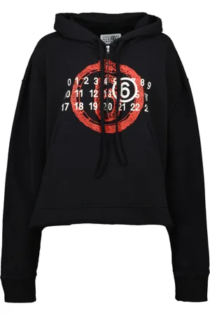 Maison Margiela Sudadera con capucha y motivo de números