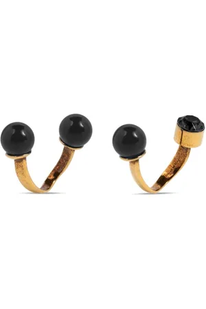 DRIES VAN NOTEN Set de dos anillos con diseño abierto