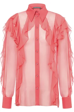 Alberta Ferretti Camisa con detalle de volantes