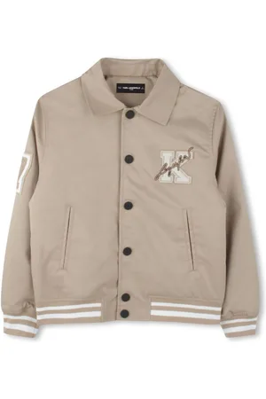 Karl Lagerfeld Chaqueta bómber con parche del logo