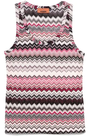 Missoni Top sin mangas con motivo en zigzag