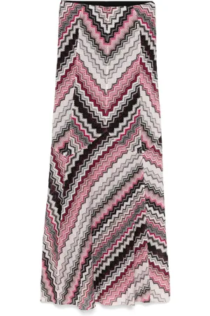 Missoni Falda larga con motivo en zigzag