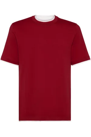 Brunello Cucinelli Camiseta con capa artificial