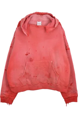 READYMADE Sudadera con efecto envejecido