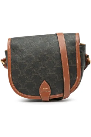 Céline Bandolera Triomphe Folco mediana de lona revestida 2020