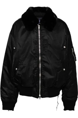 MASTERMIND Chaqueta bómber con cuello de pelo