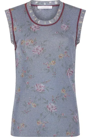 Paco rabanne Camiseta de tirantes con estampado floral