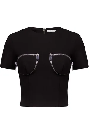 AREA Camiseta con detalle de cremallera