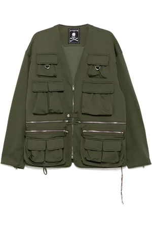 MASTERMIND Chaqueta militar con logo bordado