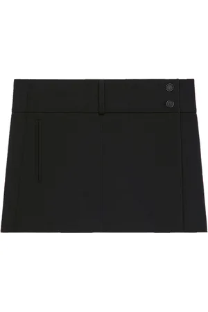 Courrèges Falda corta con cinturón