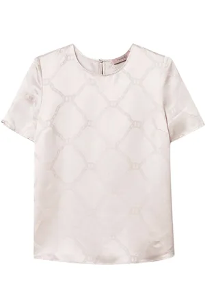 Twin-Set Camiseta Oval con motivo jacquard