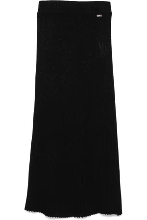 Kiton Falda midi de canalé