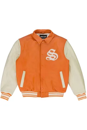 Sp5der Chaqueta varsity con parche del logo