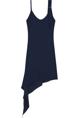 Courrèges Vestido con detalle de fular