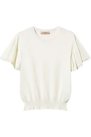 Twin-Set Camiseta con dobladillo festoneado