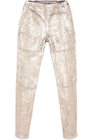 Rick Owens Pantalones con efecto agrietado